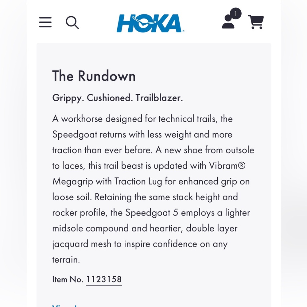 Hoka Speedgoat 5 Sneaker Size 5 - Picture 5 of 5